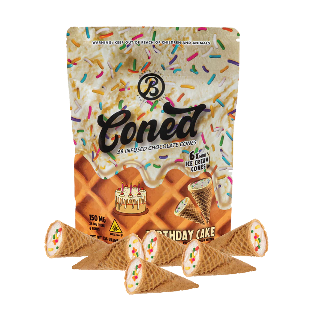 DELTA 9 THC CHOCOLATE CONES – 150MG (5 Flavors)