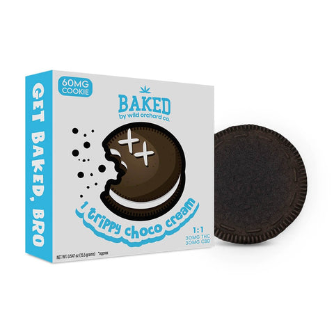 Baked Delta-9 Trippy Choco Cream Cookies - 4pk/10pk - 600mg