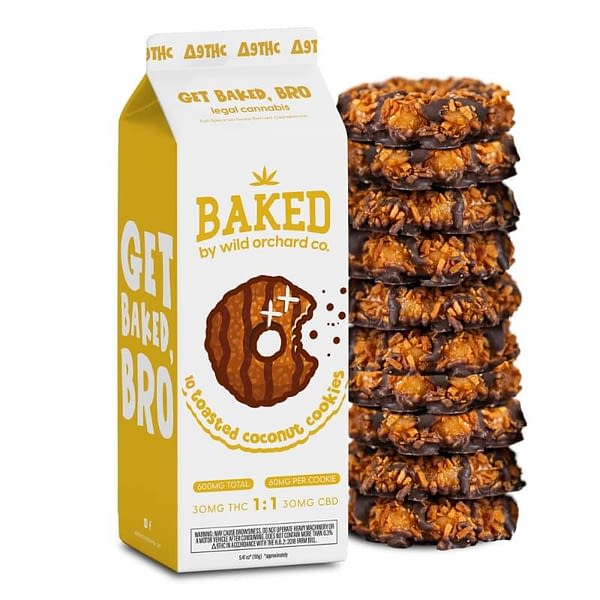 Baked Delta-9 Toasted Coconut Cookies (3 Sizes)
