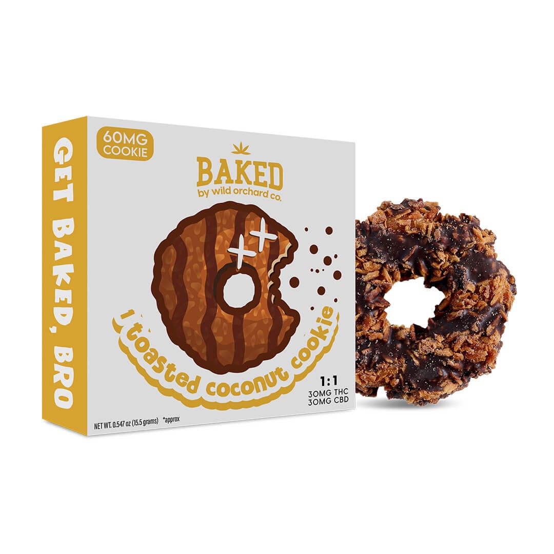 Baked Delta-9 Toasted Coconut Cookies (3 Sizes)