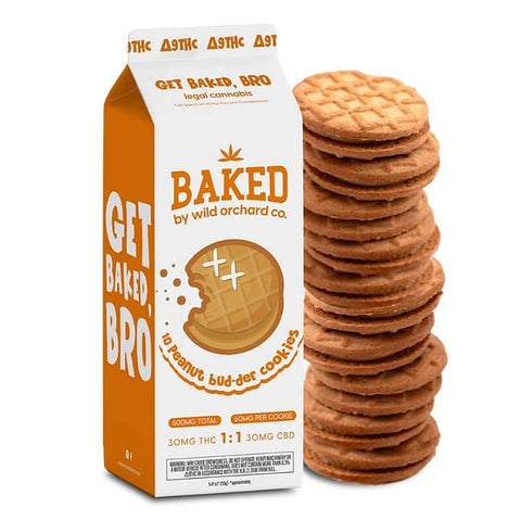 Baked Delta-9 Peanut Bud-Der Cookies