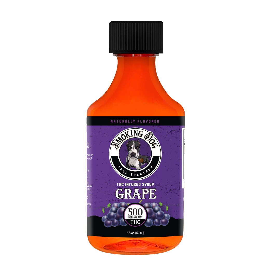 DELTA 9 SYRUP SMOKING DOG - 500MG THC (8 Flavors)