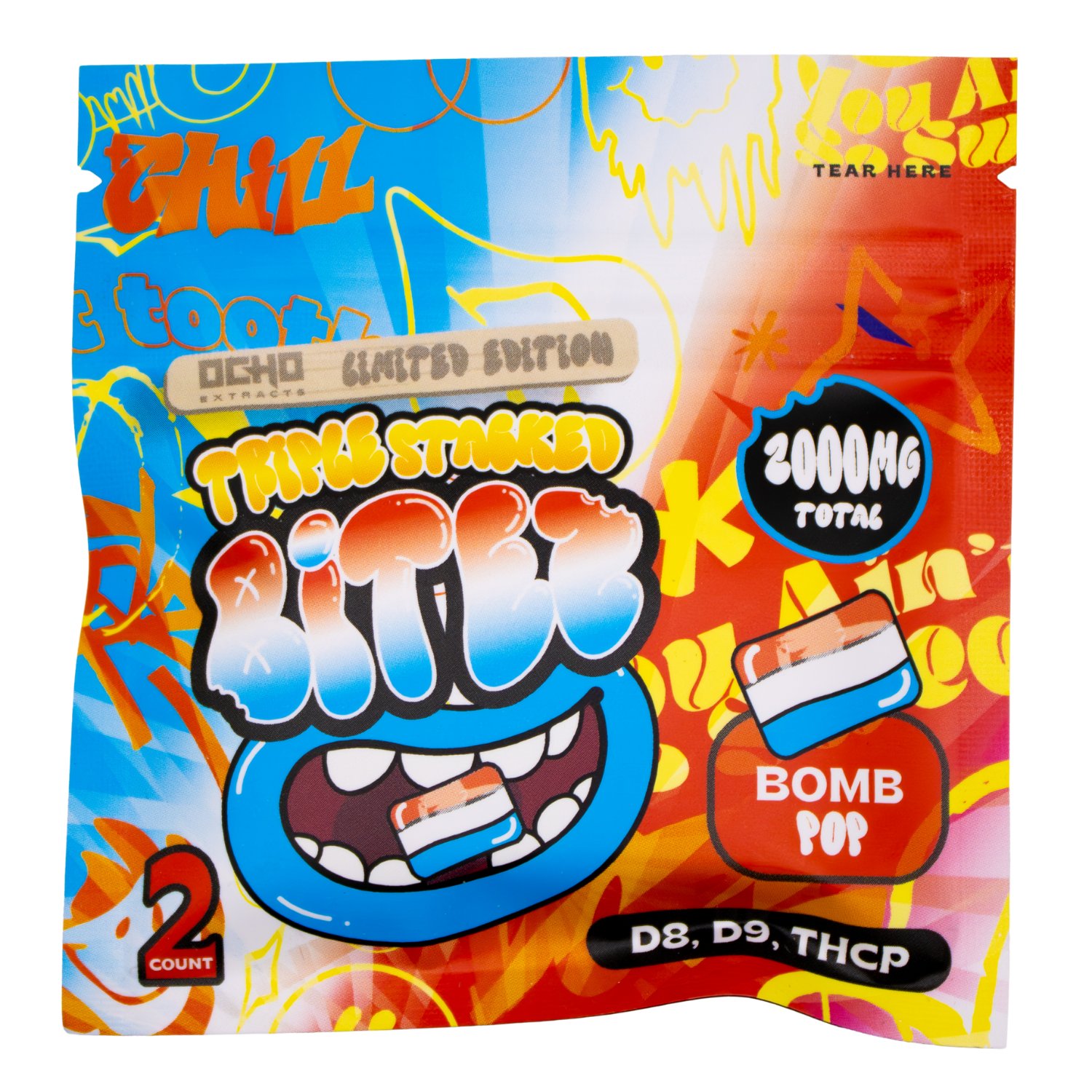 BITEZ – BOMB POP – 3 PACKS (2 ct) - (9 Flavors)