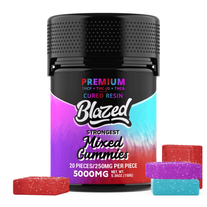 THCA + Delta 9P 5000MG Gummies – Blazed (4 Flavors)