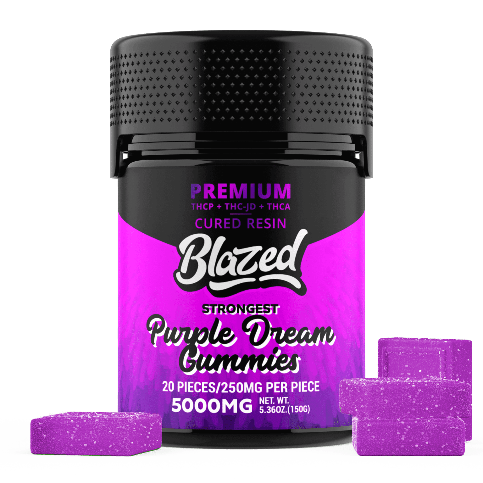 THCA + Delta 9P 5000MG Gummies – Blazed (4 Flavors)
