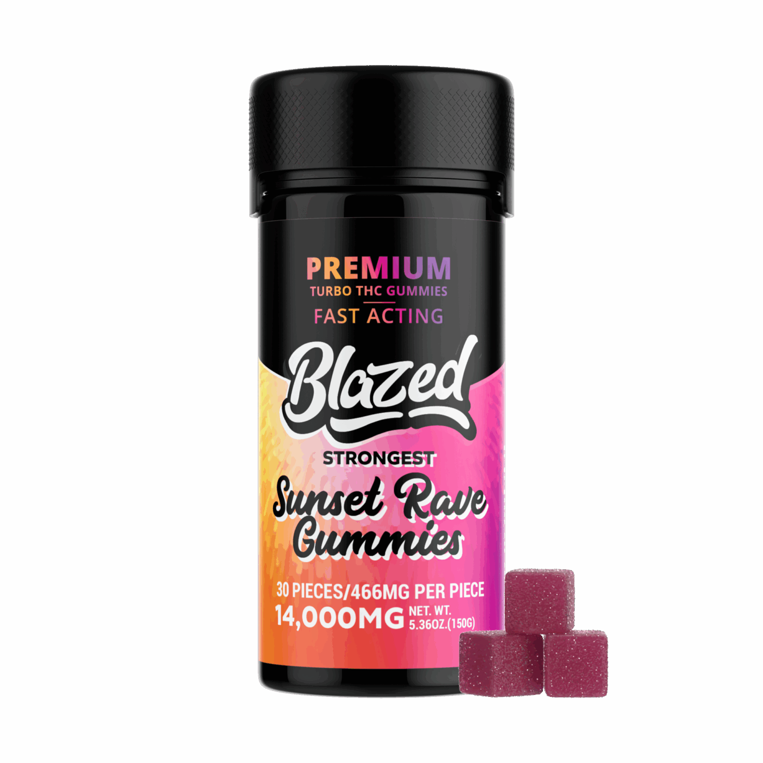 14,000MG Turbo THC Gummies – Blazed (4 Flavors)