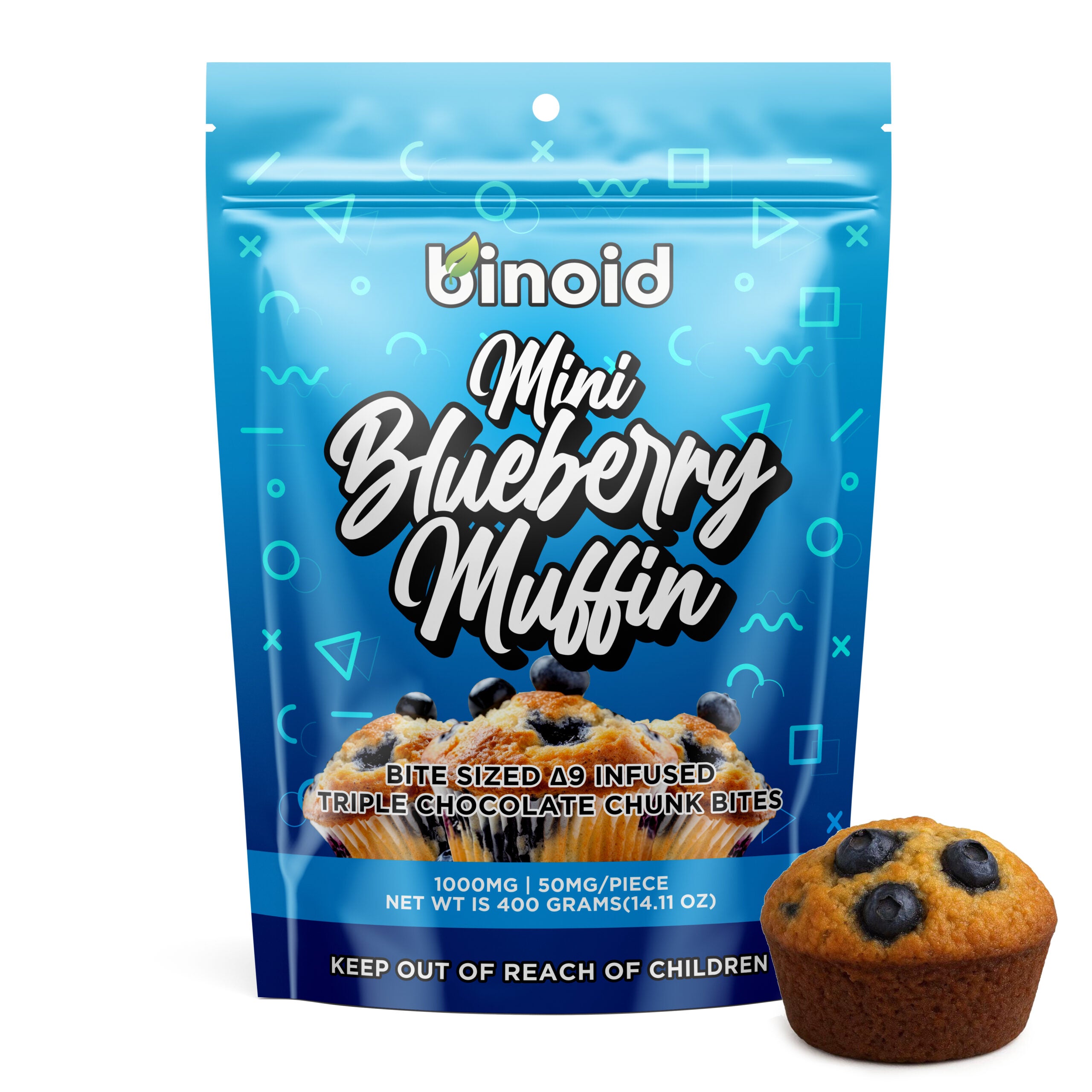 Delta 9 Mini Blueberry Muffin Bites – 1000MG