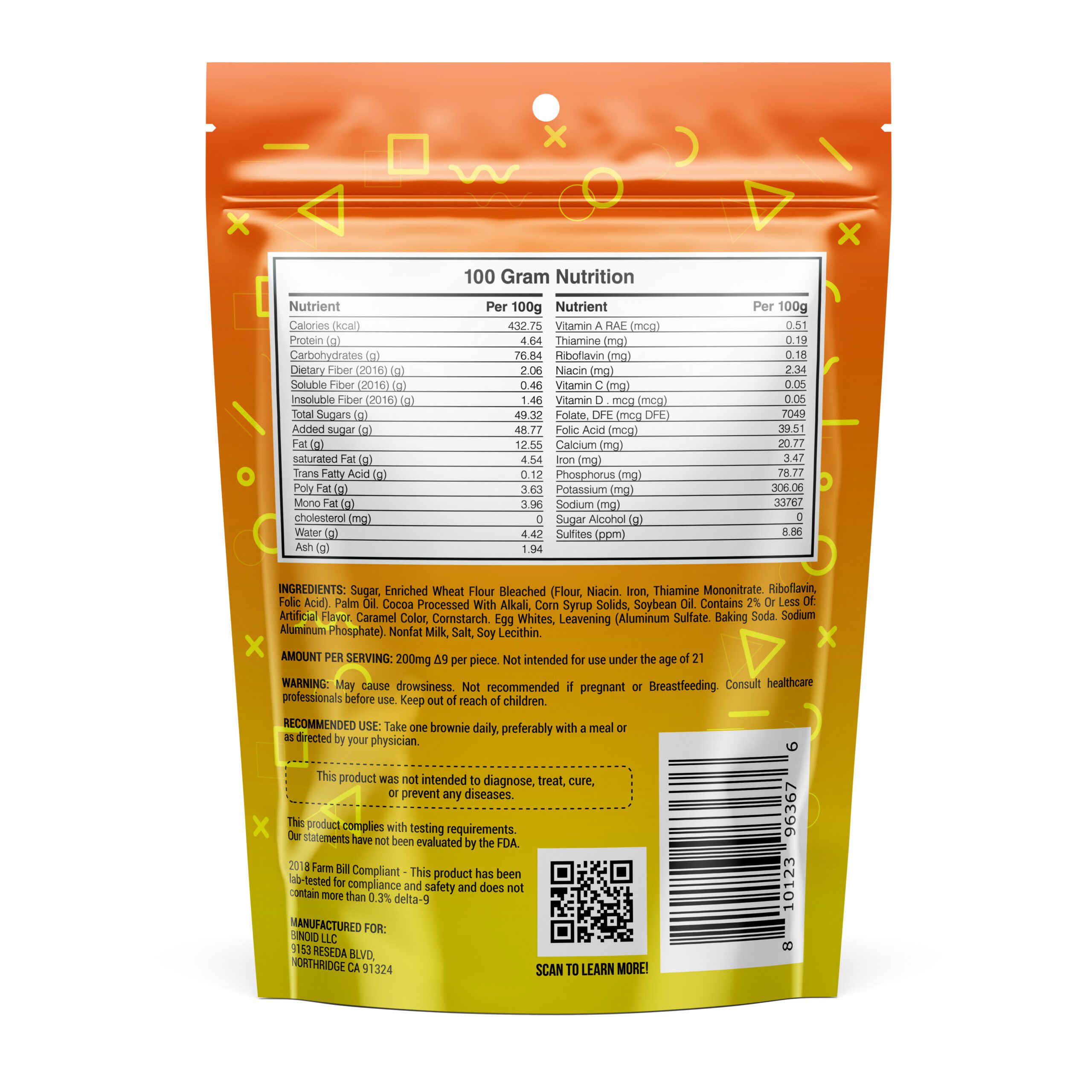 DELTA 9 MINI BROWNIE BITES – 1000MG