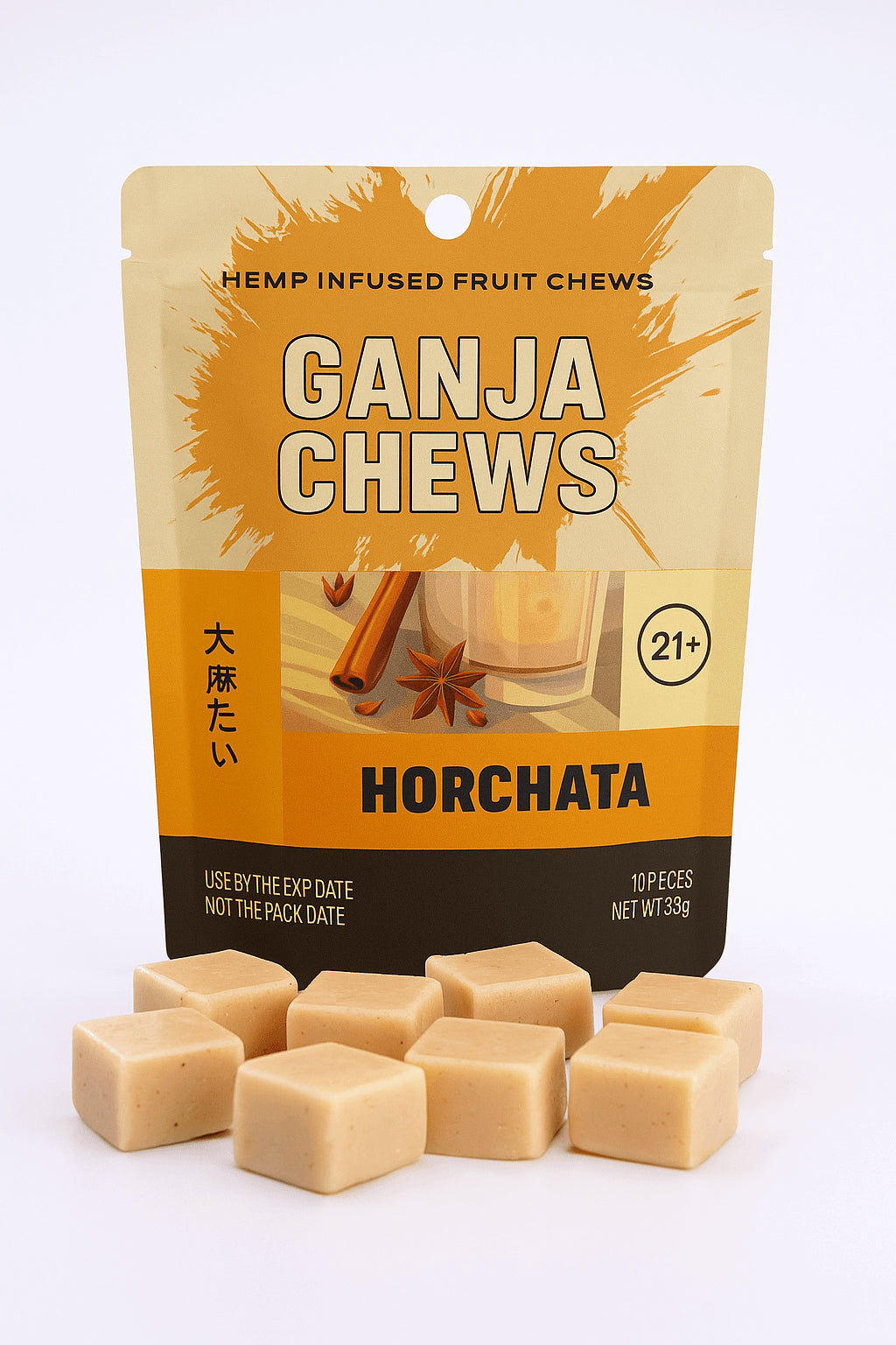 Ganja Chews – 100mg D9 (6 Flavors)