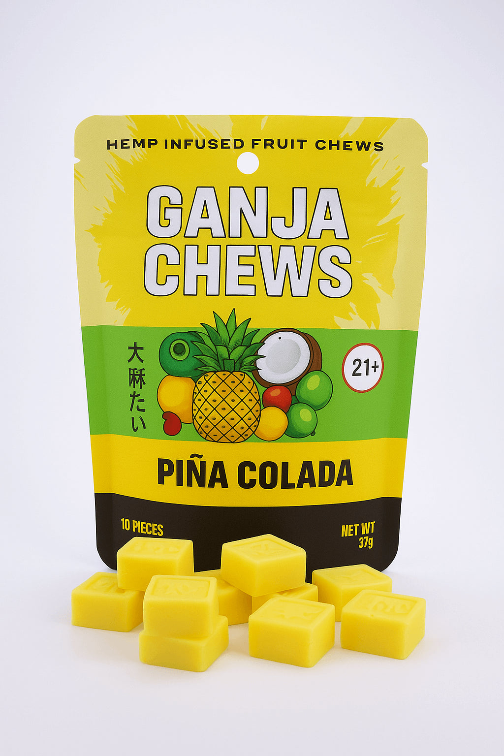 Ganja Chews – 100mg D9 (6 Flavors)