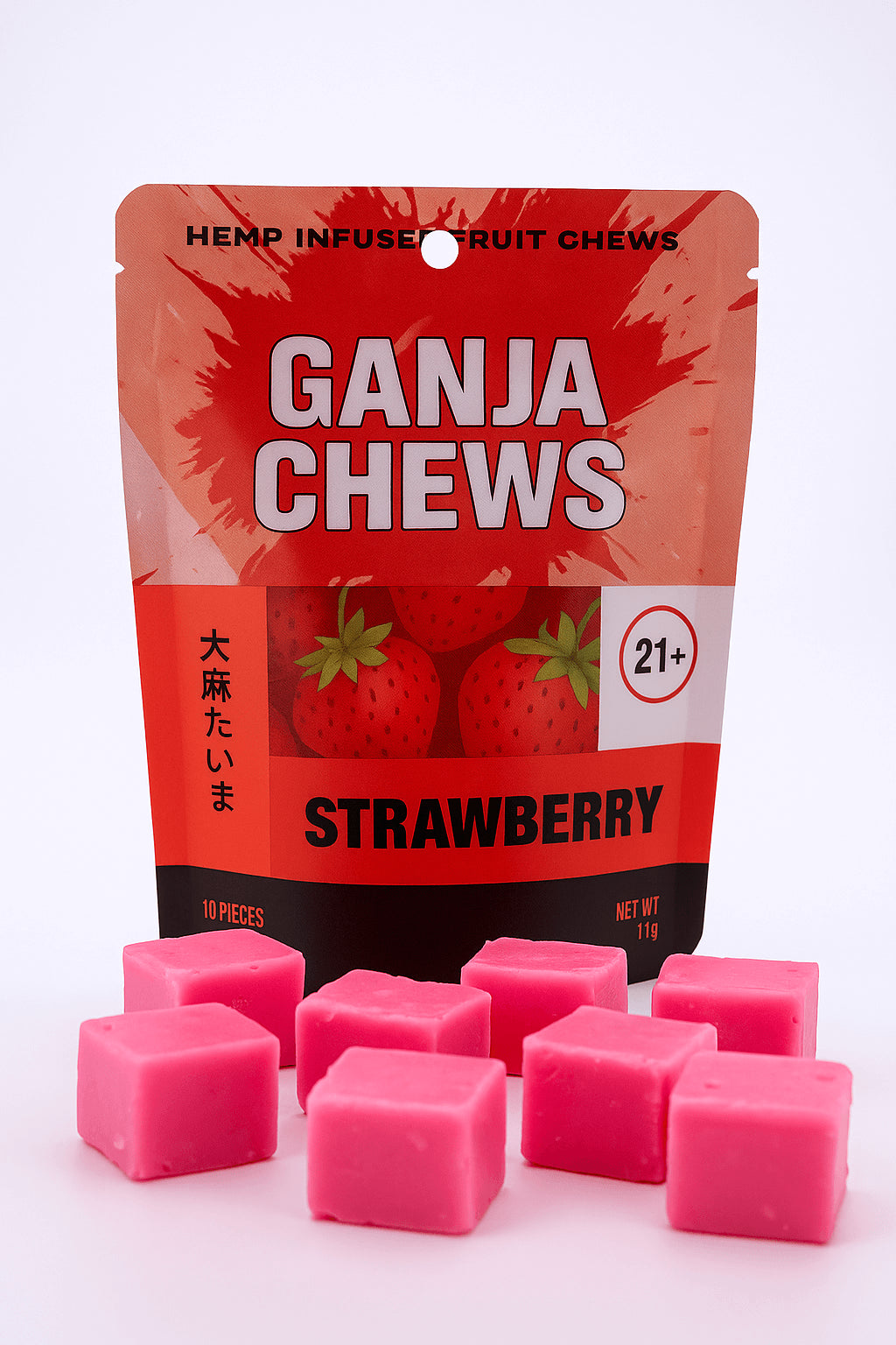 Ganja Chews – 100mg D9 (6 Flavors)