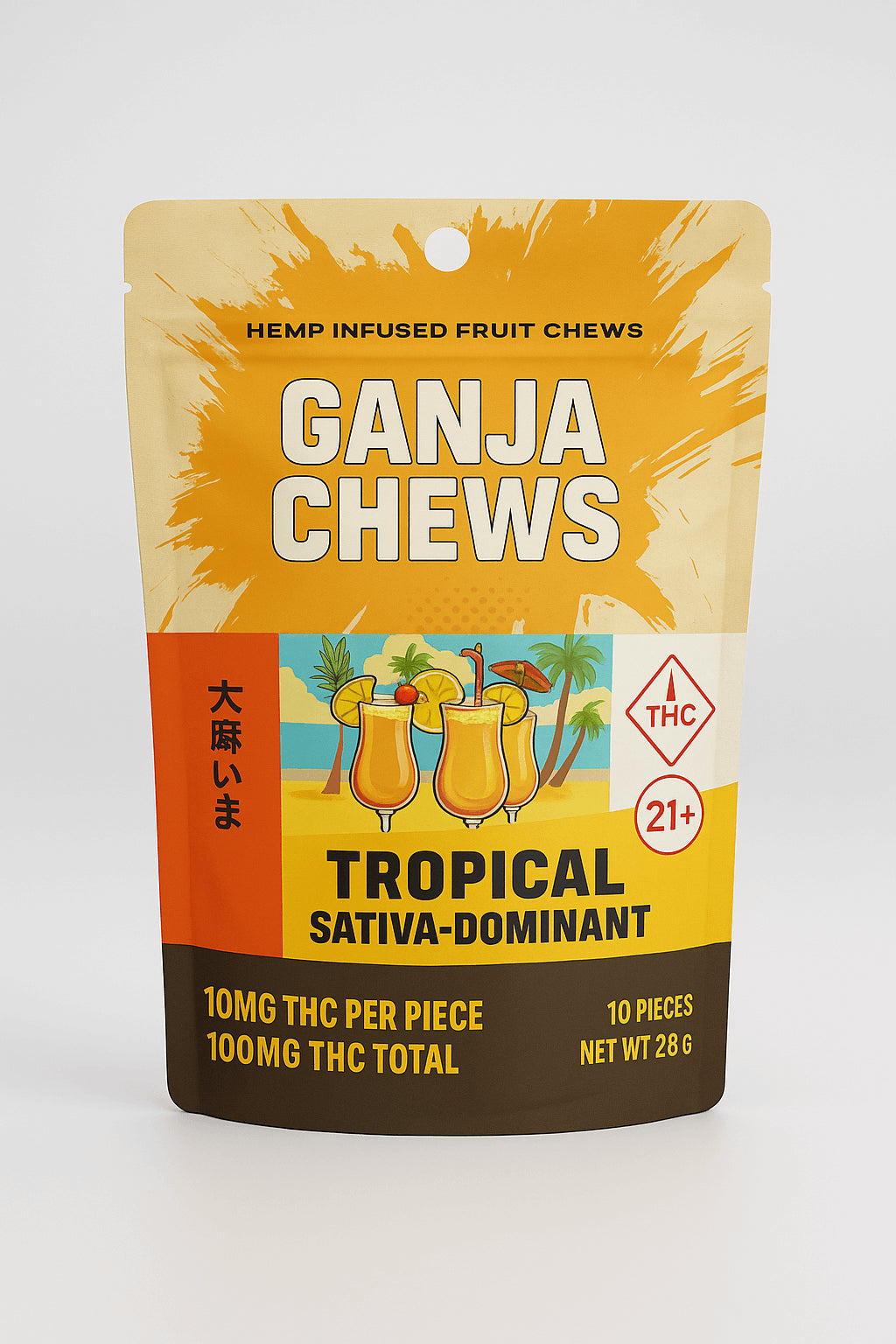 Ganja Chews – 100mg D9 (6 Flavors)