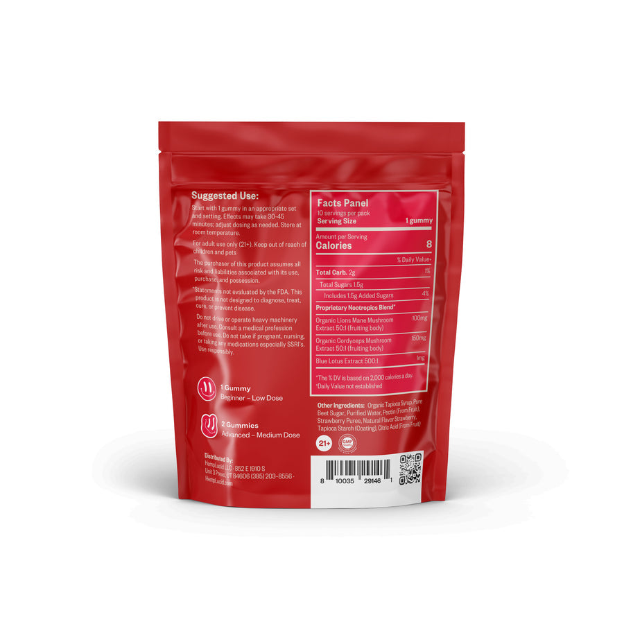 Microdosed Nootropic & Blue Lotus Gummies (2 Flavors)