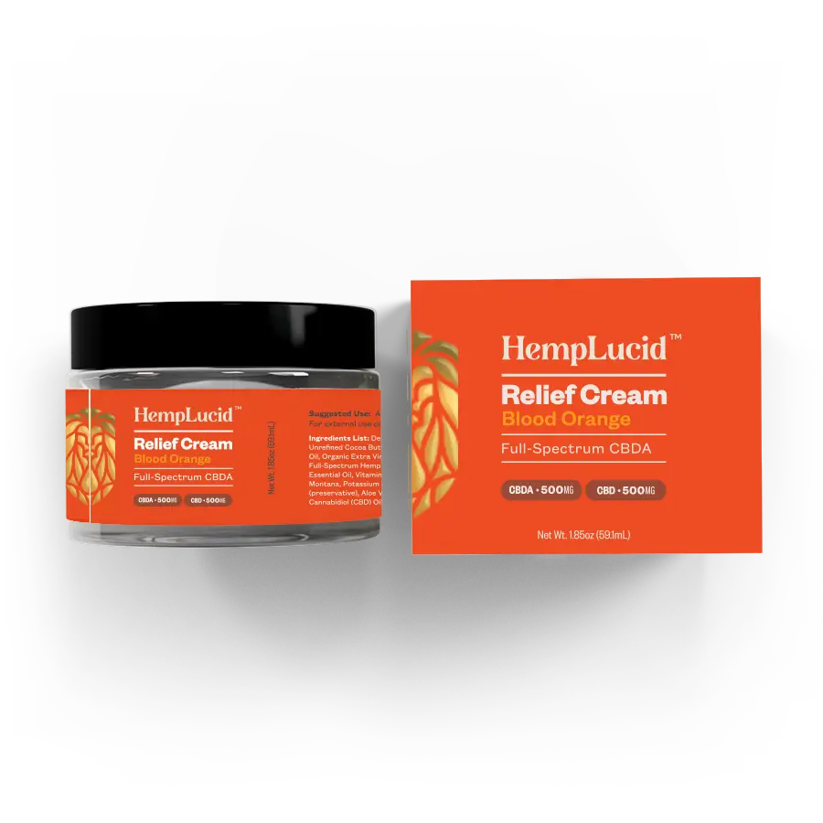 Organic Full-Spectrum CBDA CBD Body Cream - 1000mg