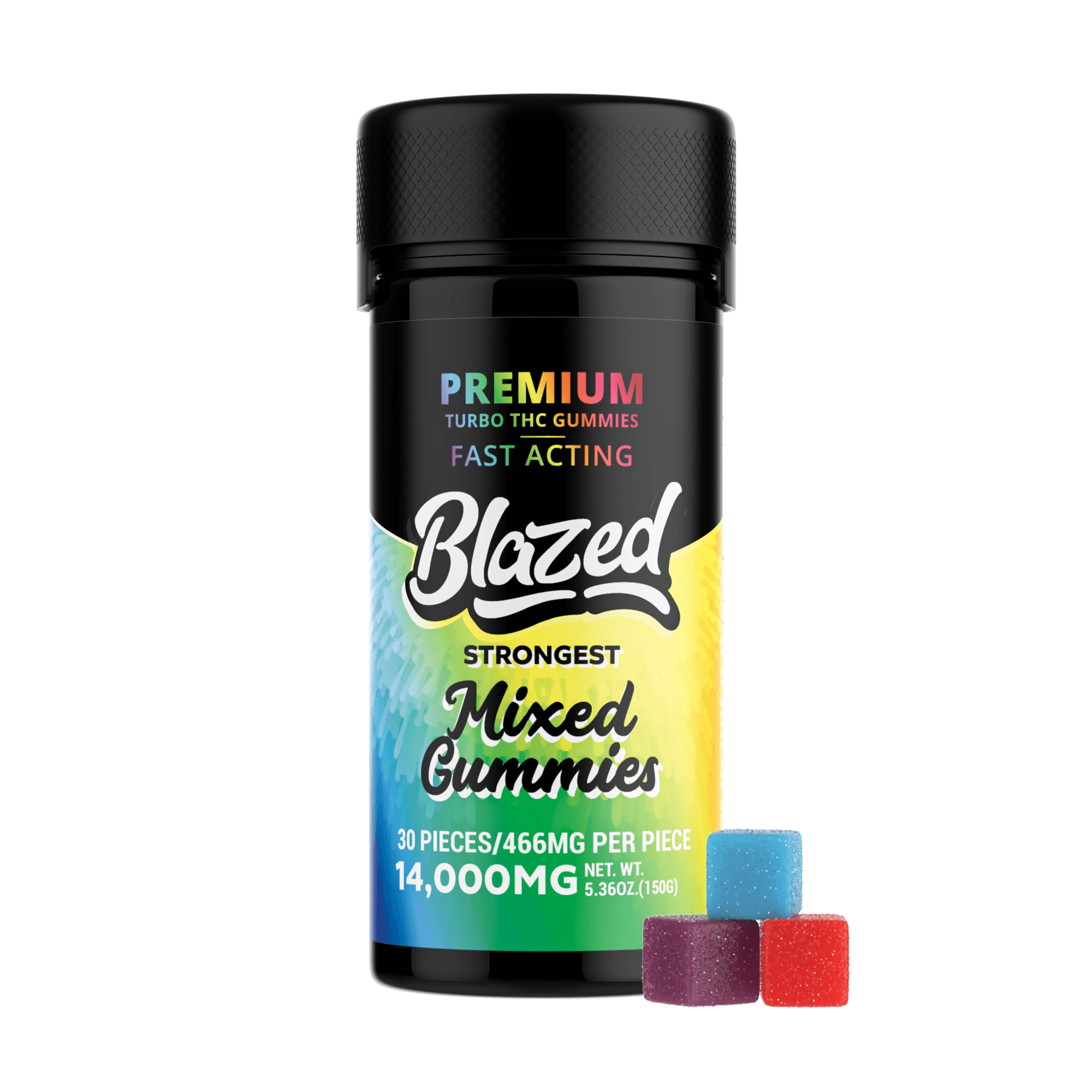 14,000MG Turbo THC Gummies – Blazed (4 Flavors)