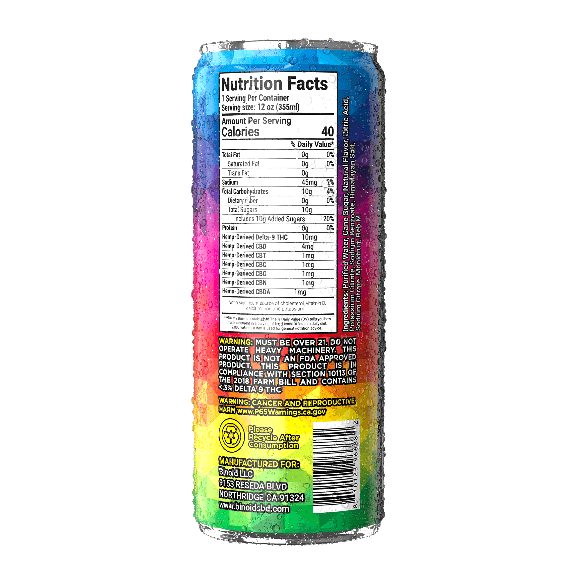 Super 7 THC Beverage – Orange Creamsicle (4 Pack)