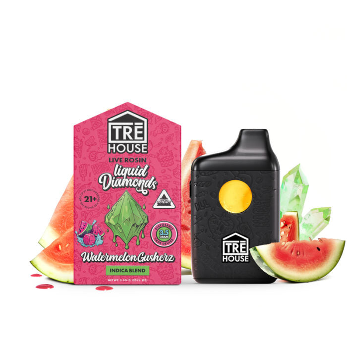 Live Rosin Liquid Diamonds Vape Pen – 3.5G – TreHouse (2 Flavors)