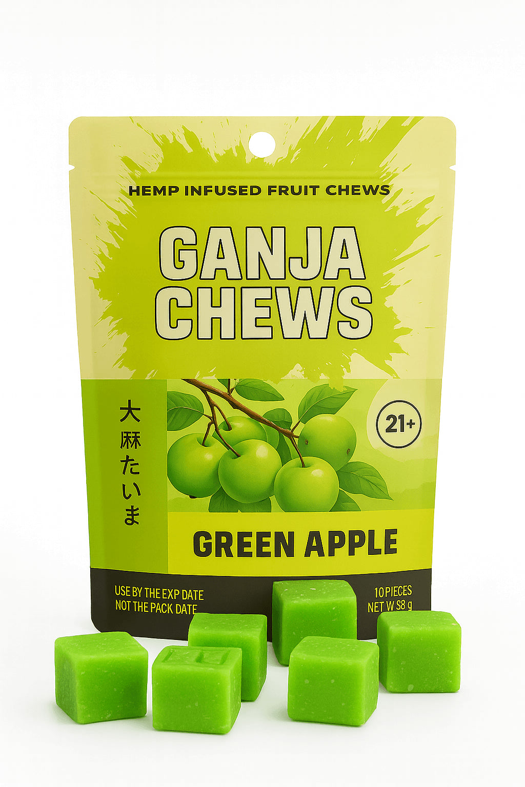 Ganja Chews – 100mg D9 (6 Flavors)
