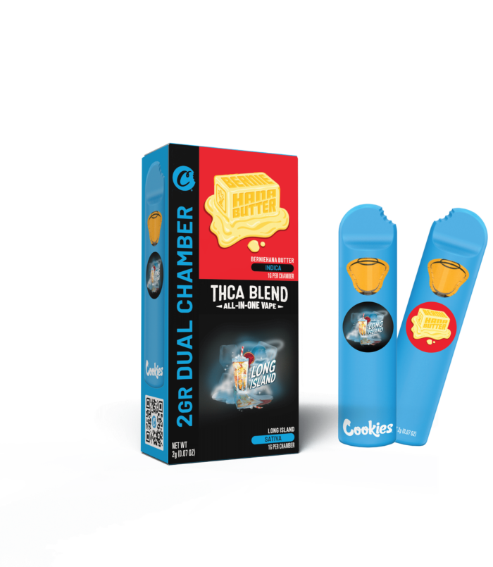 2 Gram Dual Chamber Vapes – Cookies (5 Flavors)