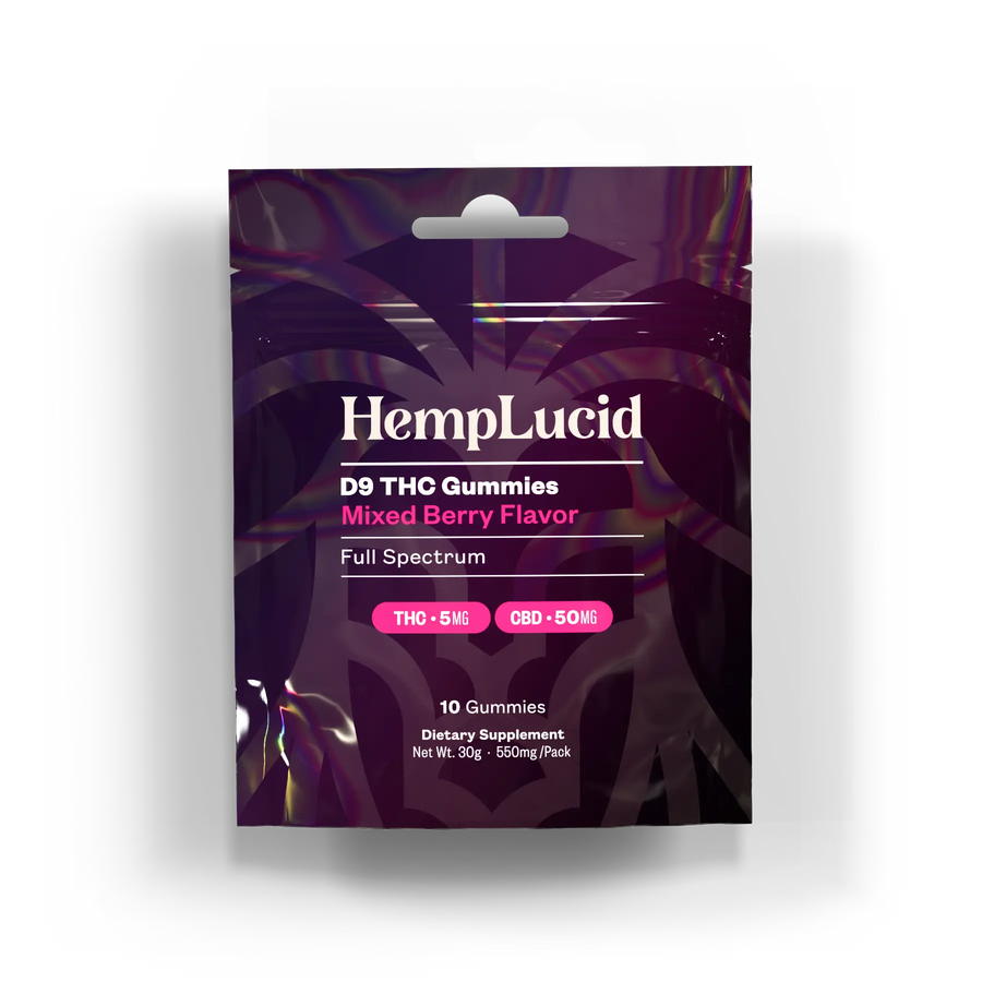 Delta 9 THC Gummies - HempLucid (5 Flavors)