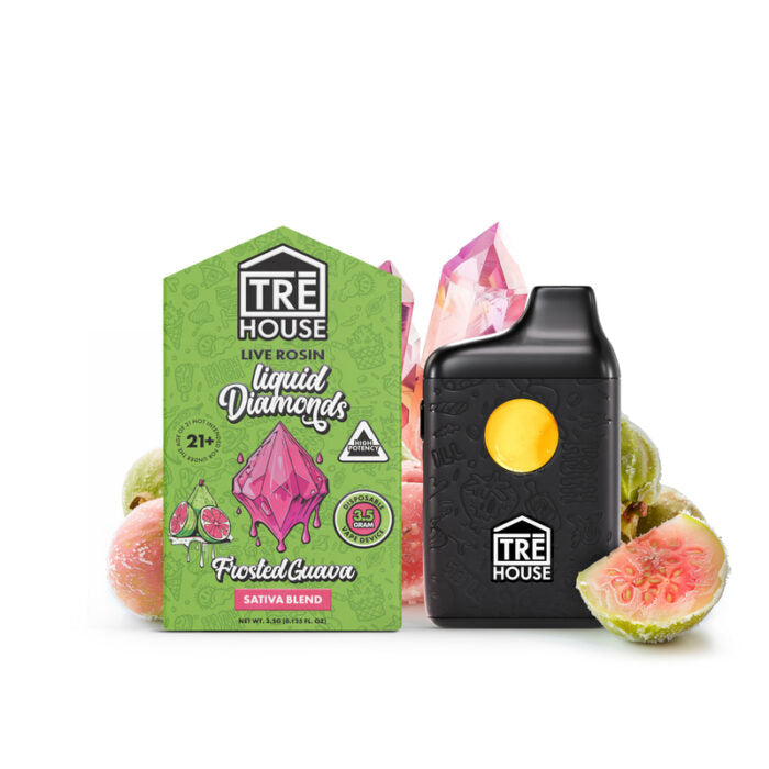 Live Rosin Liquid Diamonds Vape Pen – 3.5G – TreHouse (2 Flavors)