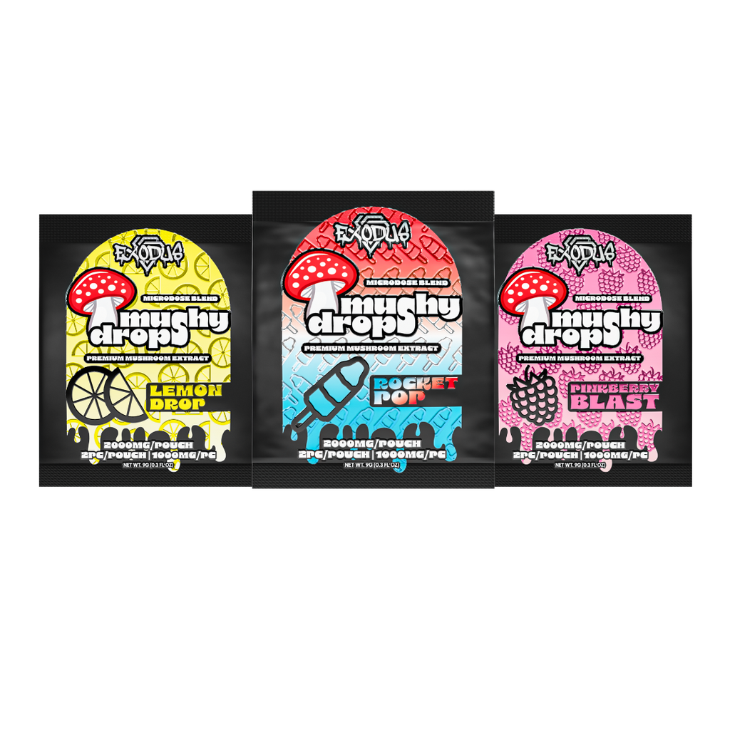 Mushy Drops Mushroom Gummies 2,000mg (3 Flavors)
