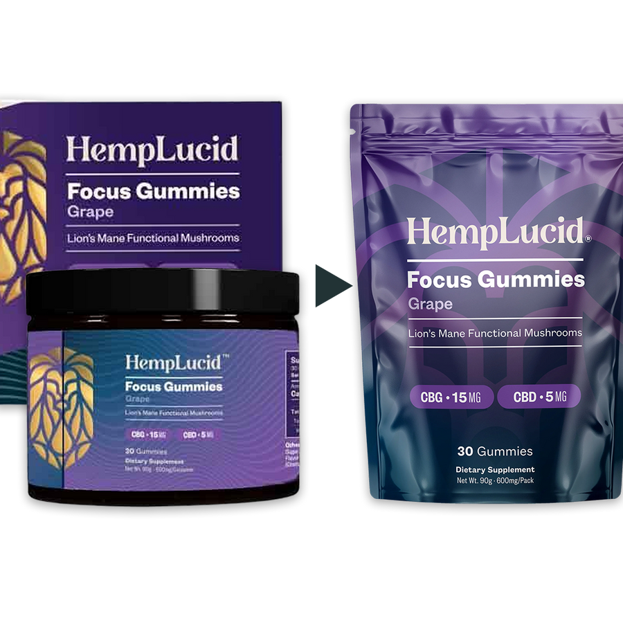 Focus Mushroom CBG Gummies - Grape