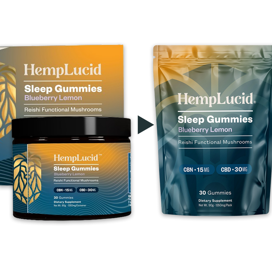 Sleep Mushroom CBN Gummies - Blueberry Lemon