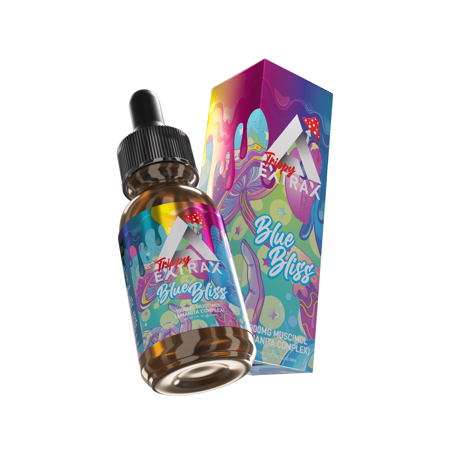 Amanita Mushroom Tincture 1000mg - Trippy Extrax (3 Flavors)