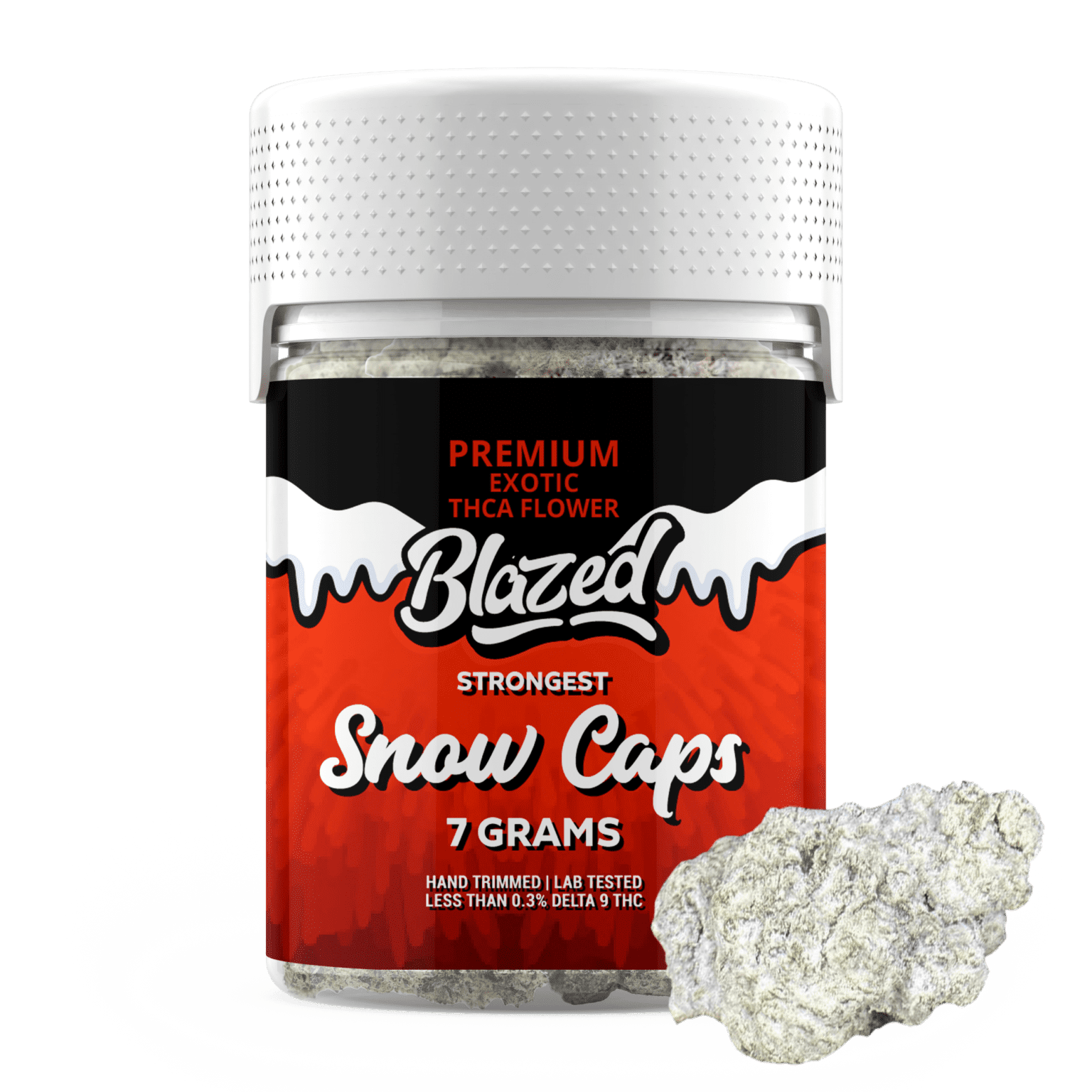 Blazed Strongest Exotic THCA Snow Caps (6 Strains)