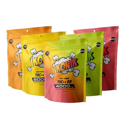 IKONIK Vegan THCp + D8 Gummies 400mg/ 800mg (5 Flavors)
