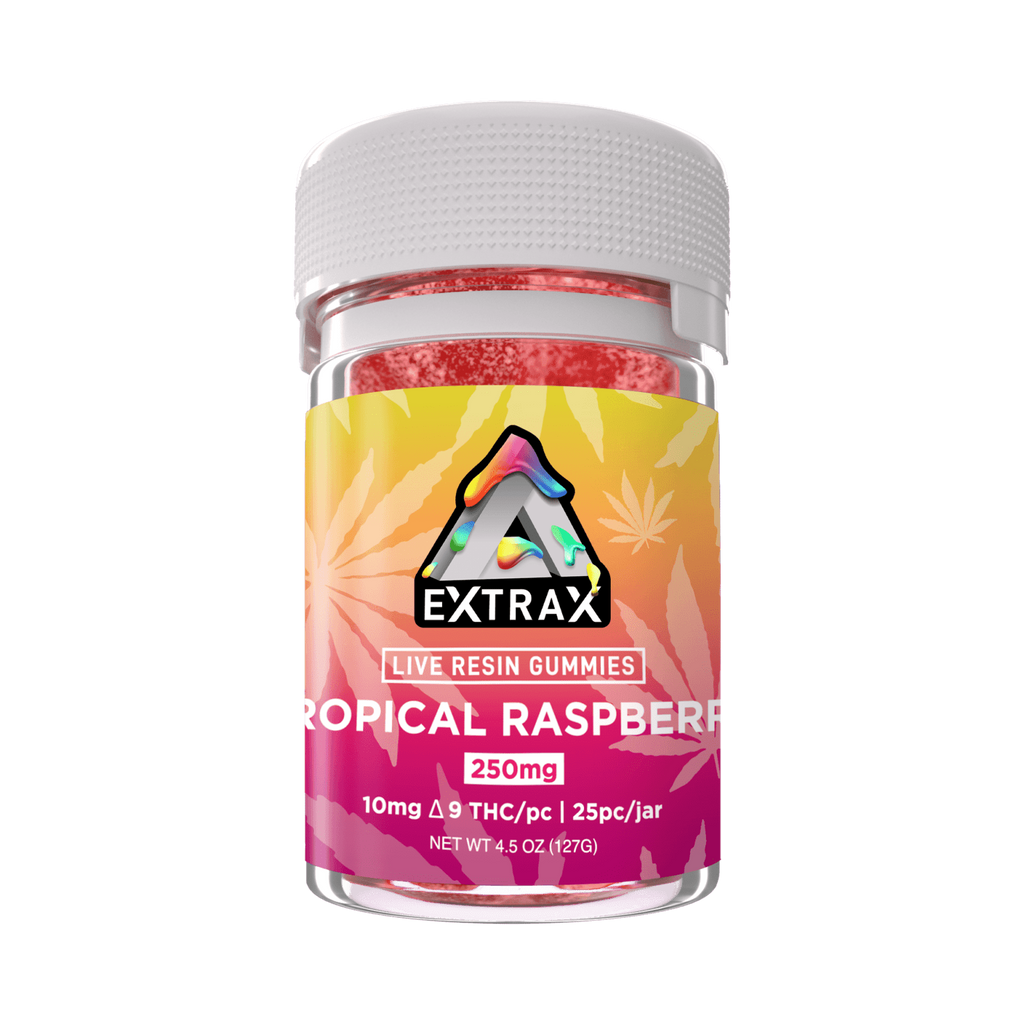 250mg Pure Live Resin Delta 9 Gummies – Delta Extrax (6 Flavors)