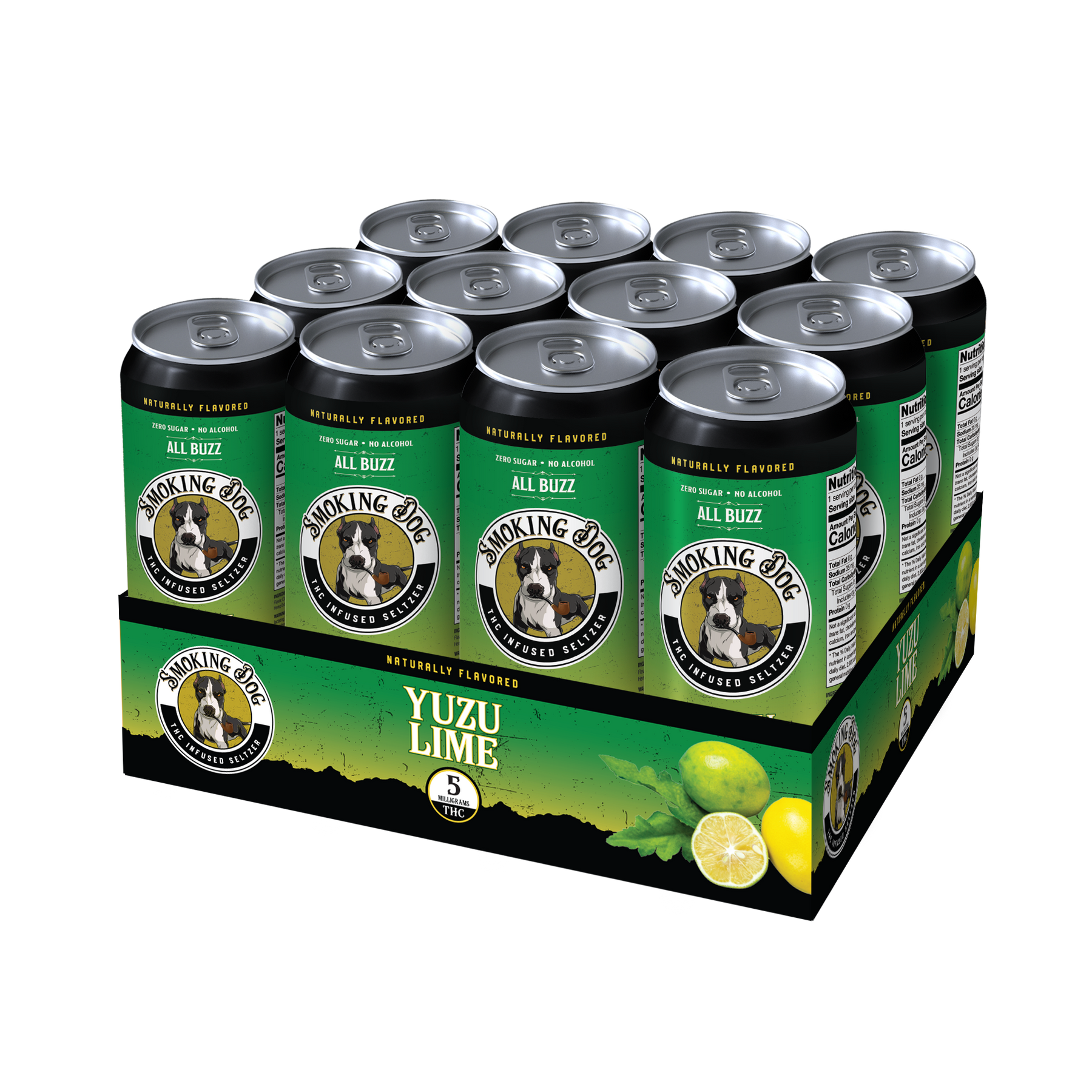 Smoking Dog THC Seltzer - 12 Pack (6 Flavors)