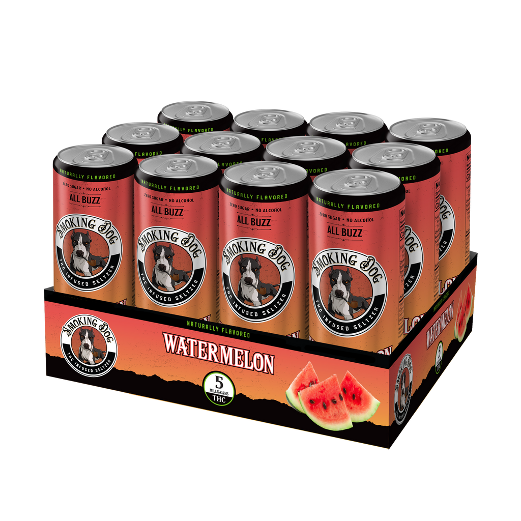 Smoking Dog THC Seltzer - 12 Pack (6 Flavors)