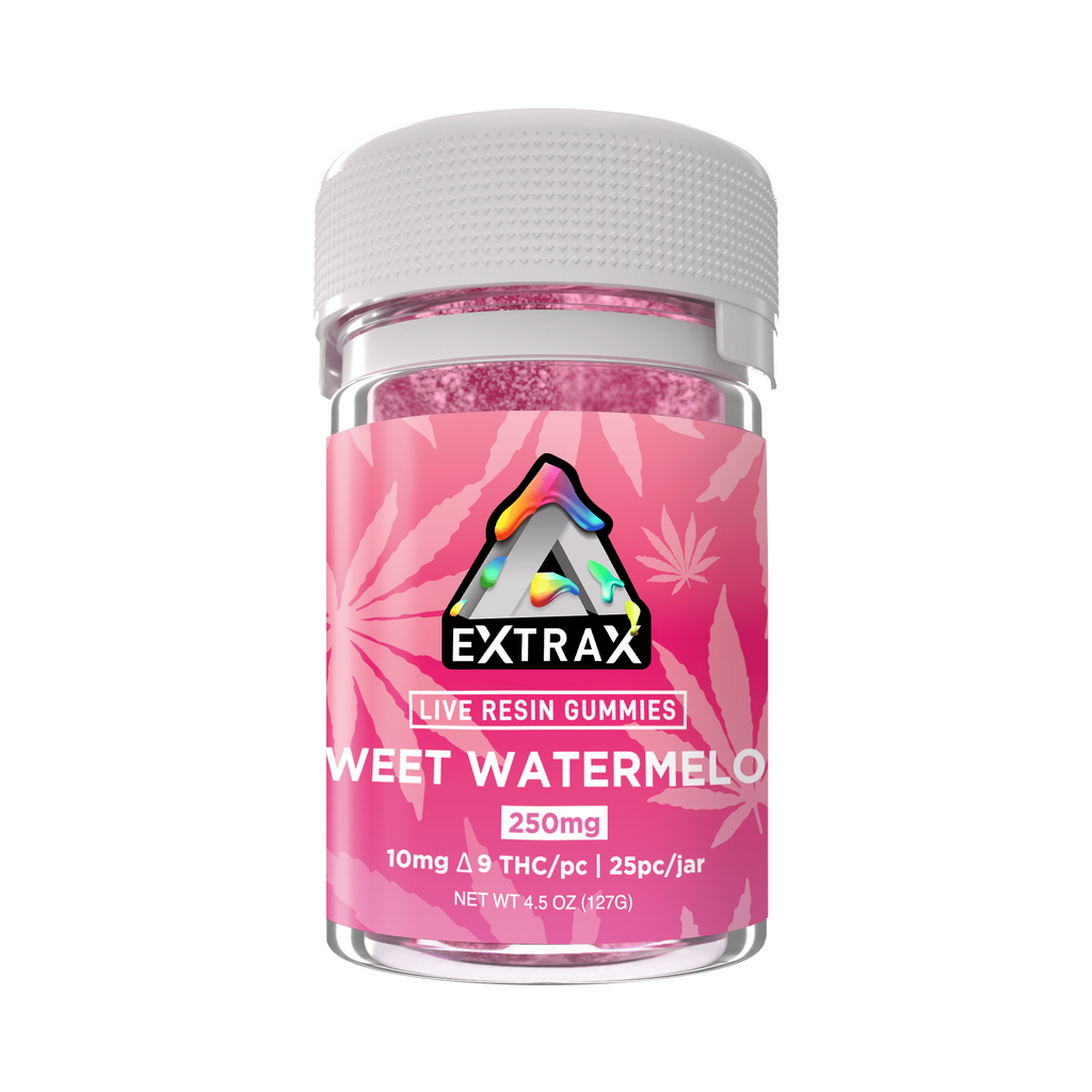 250mg Pure Live Resin Delta 9 Gummies – Delta Extrax (6 Flavors)