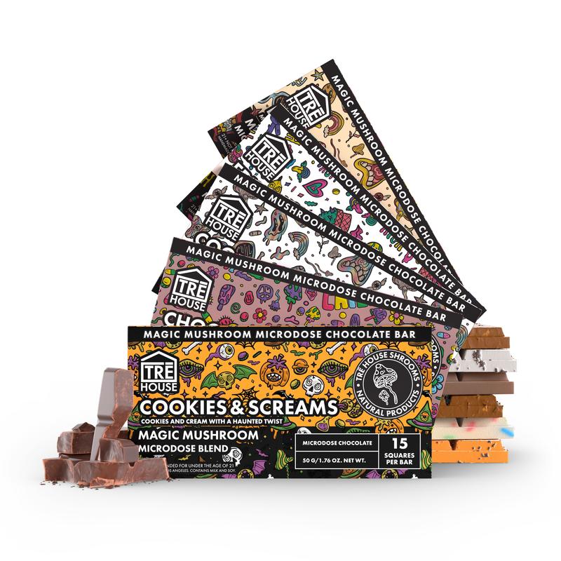 MUSHROOM CHOCOLATE – TREHOUSE (7 Flavors)