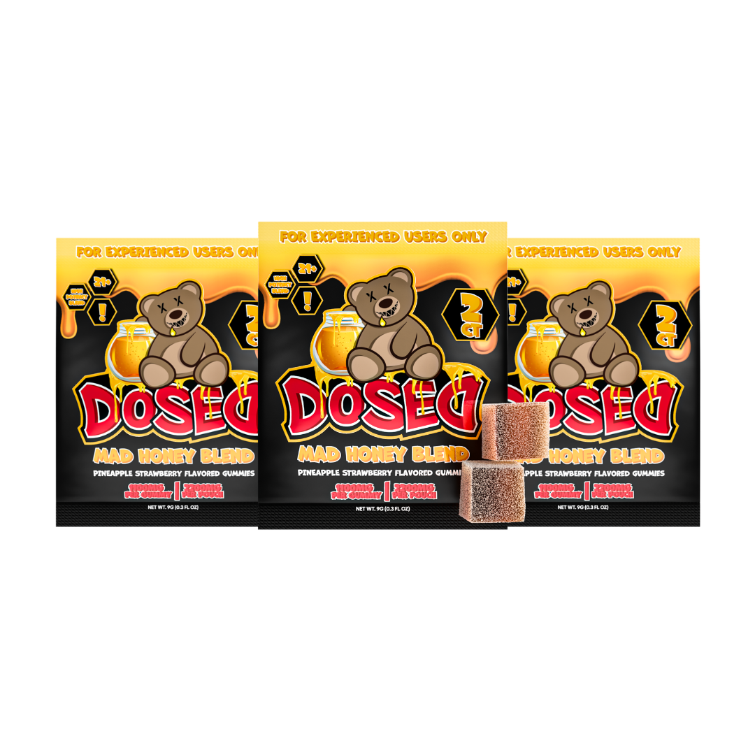 Dosed Mad Honey Gummies 22,000mg