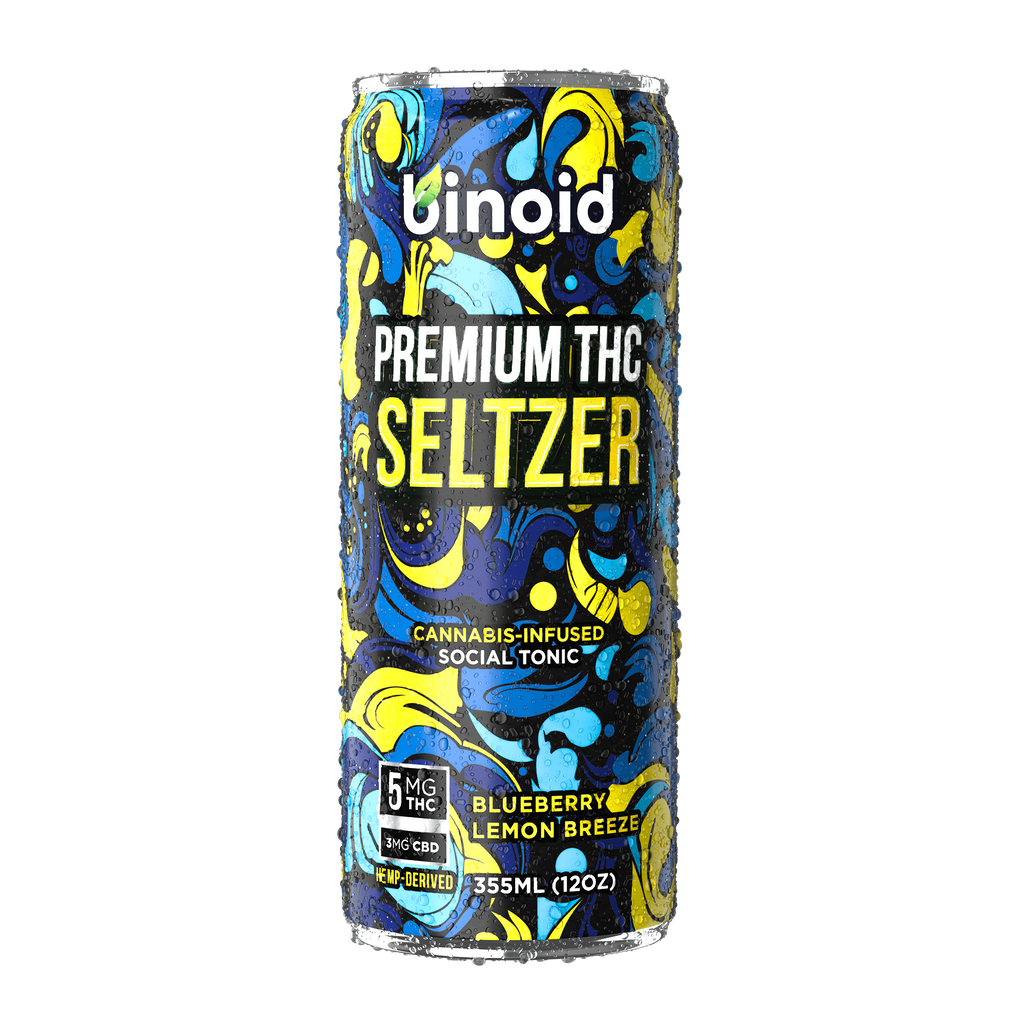 THC Seltzer – Good Vibes Cannabis Drink - 4 Pack (4 Flavors)
