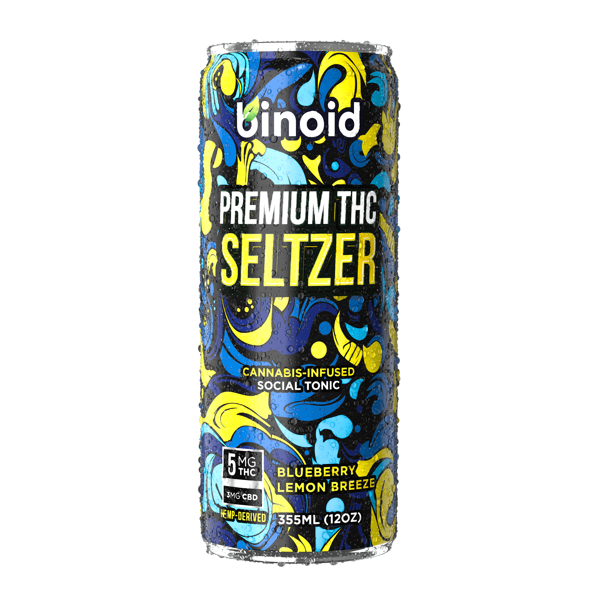 THC Seltzer – Good Vibes Cannabis Drink - 4 Pack (4 Flavors)