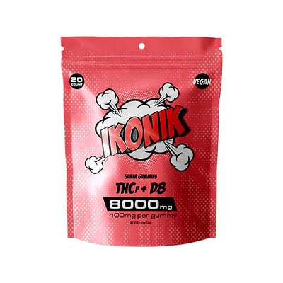 IKONIK Vegan THCp + D8 Gummies 400mg/ 800mg (5 Flavors)