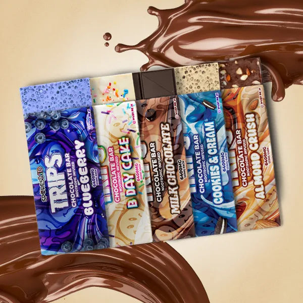 Trips Chocolate Bar Nootropic Infused 6400mg (5 Flavors)