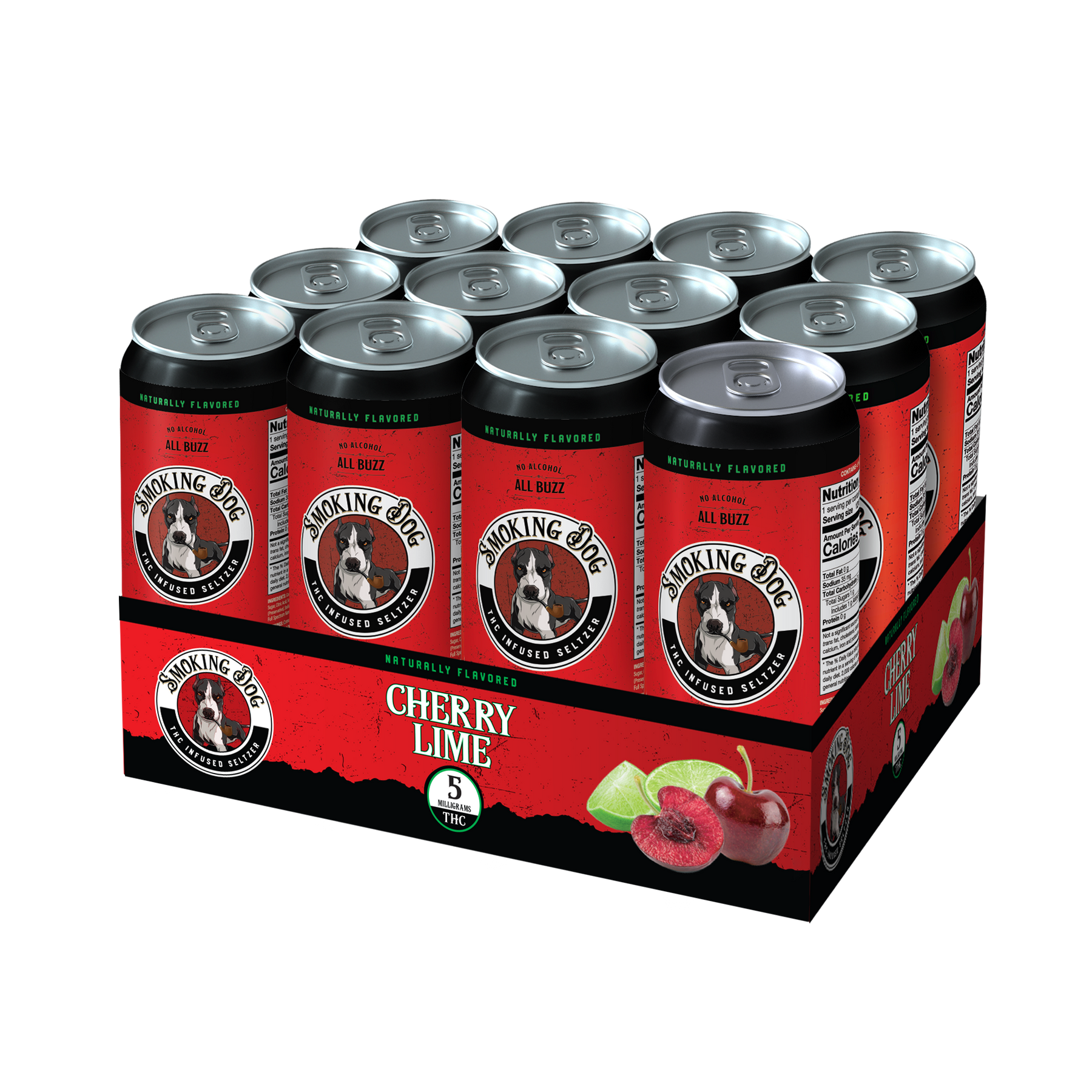 Smoking Dog THC Seltzer - 12 Pack (6 Flavors)