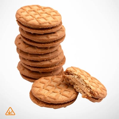 Baked Delta-9 Peanut Bud-Der Cookies (3 Sizes)