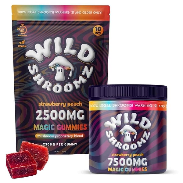 Wild Shroomz Mushroom + Delta 9 Gummies (3 Flavors)