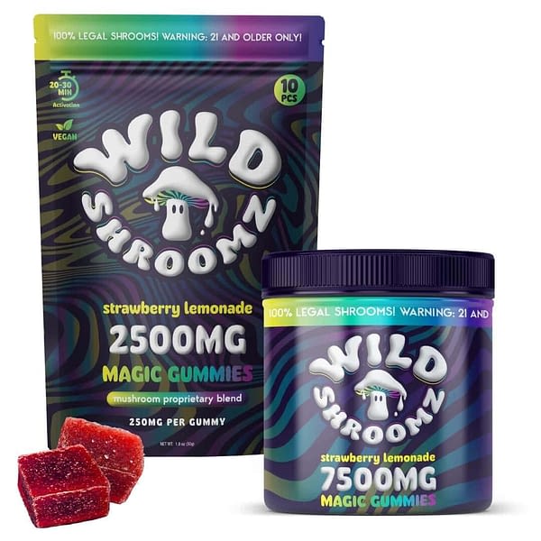 Wild Shroomz Mushroom + Delta 9 Gummies (3 Flavors)