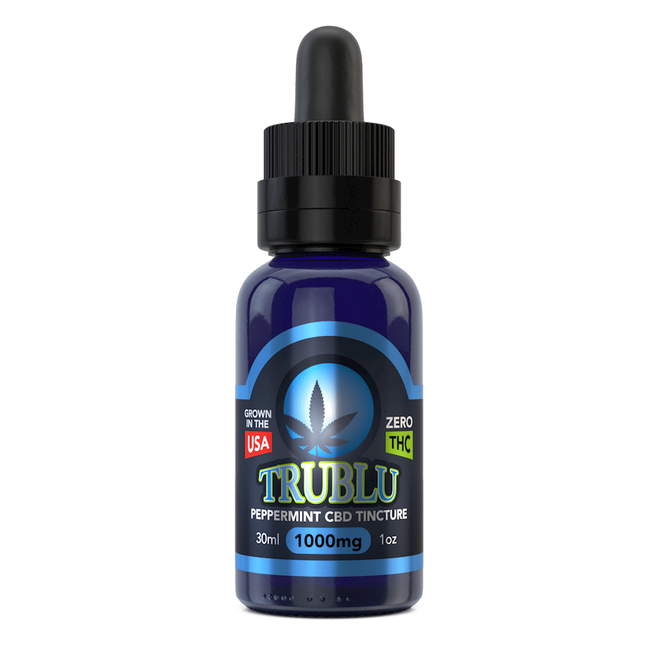 Blue Moon Hemp 500mg/ 1000mg/ 2000mg/ 3000mg (Peppermint) Tru Blu Tincture