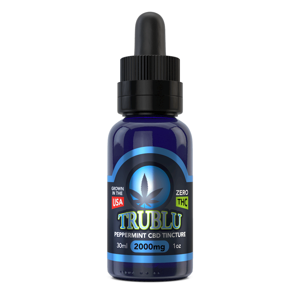 Blue Moon Hemp 500mg/ 1000mg/ 2000mg/ 3000mg (Peppermint) Tru Blu Tincture