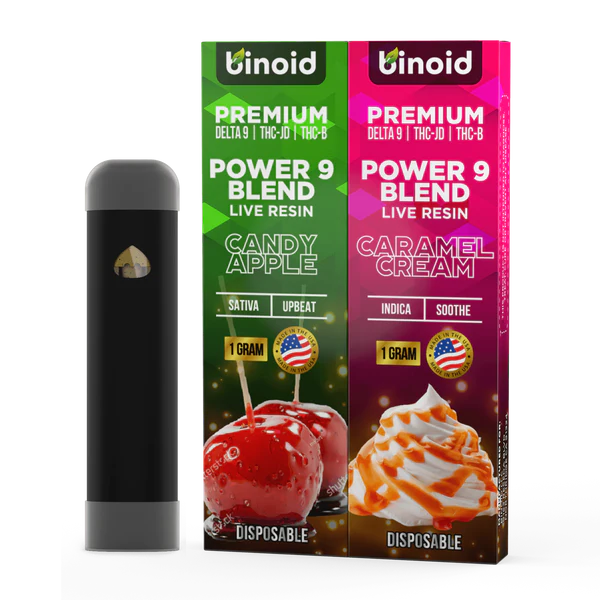 POWER 9 BLEND LIVE RESIN DISPOSABLE - 2 PACK COMBO (4 FLAVORS)