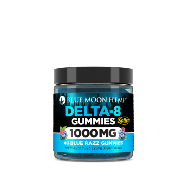 Delta 8 - Watermelon/ Blue Razz Gummies - 1000mg (2 Flavors)