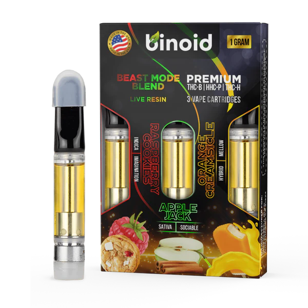 BEAST MODE BLEND LIVE RESIN CARTRIDGE - 3 PACK COMBO